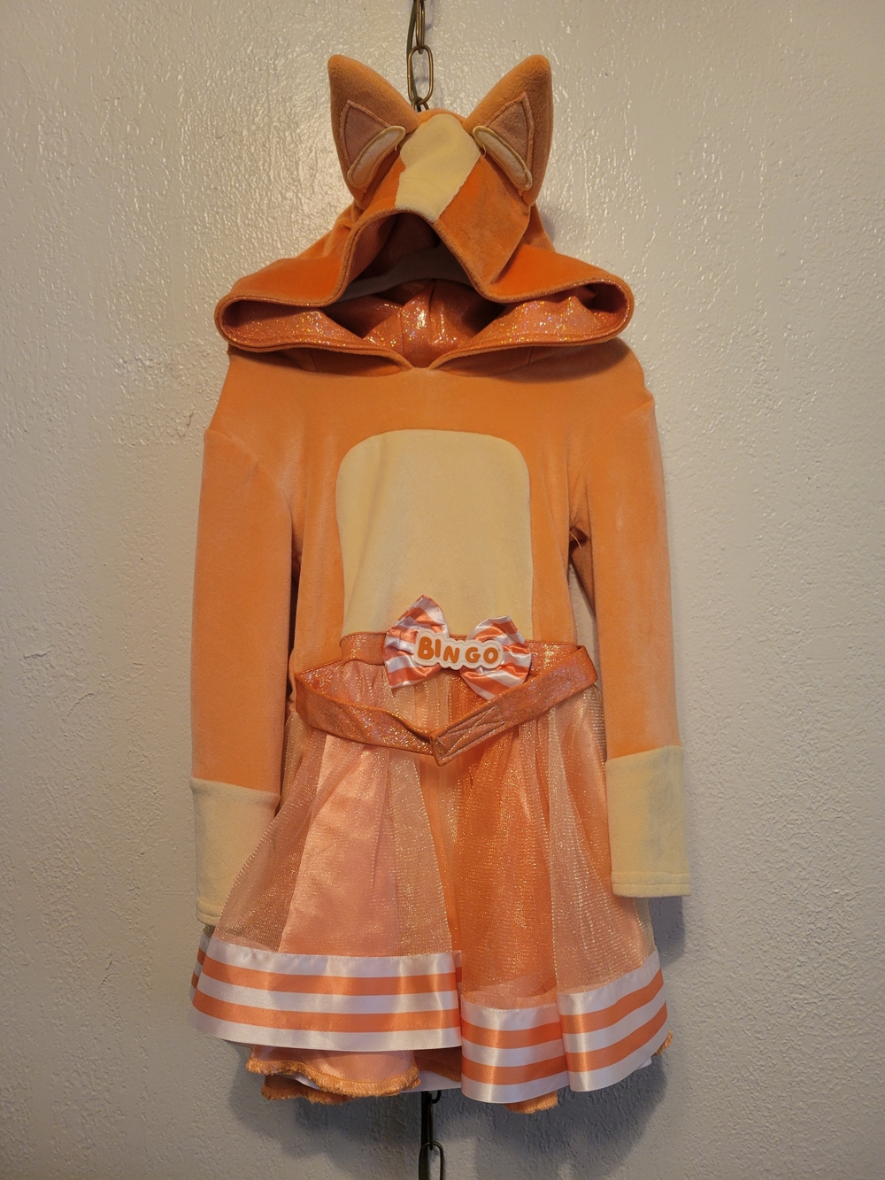Bingo Costume 3t-4t With Hood